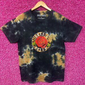 Guns N’ Roses Leopard Print Big Rose Hard Rock Tie Dye M